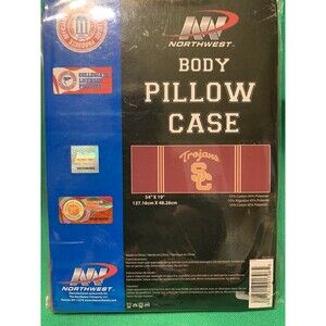 USC Trojans University Of Southern California Collegiate 54"x19” Pillow Case NEW